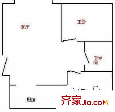 雙秀家園戶型圖戶型圖 2室2廳1衛(wèi)1廚