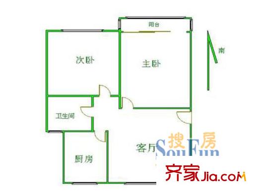 上海 昆仑花苑 户型图
