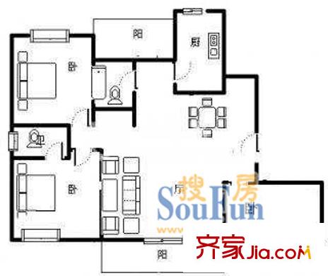 上海 陸凌新村 戶型圖