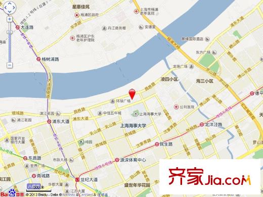 萬科翡翠濱江交通圖