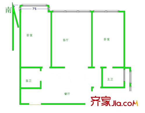 上海 海富花園 戶型圖