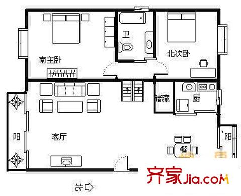 上海 金茂花園 戶型圖