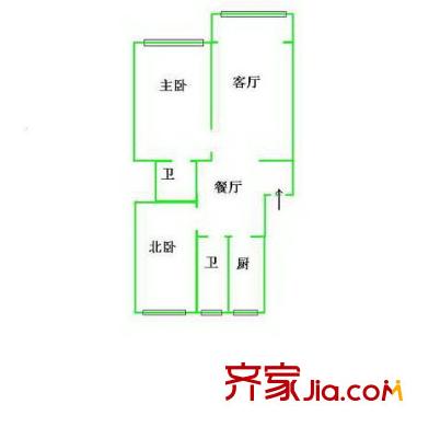 上海 海東公寓 戶型圖