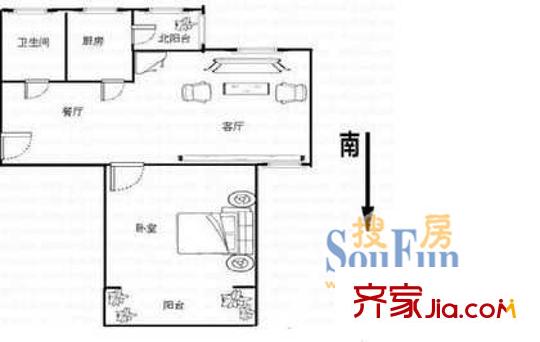 上海 海東公寓 戶型圖