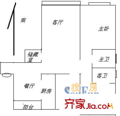 上海 中新公寓 戶型圖