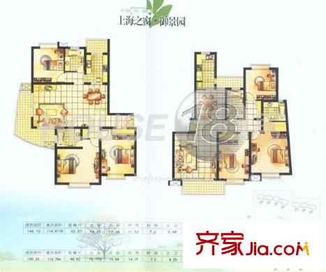 御景園 4室 戶型圖