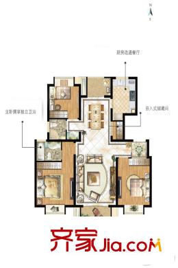 寶業(yè)萬(wàn)華城戶型圖 3室2廳2衛(wèi)1廚