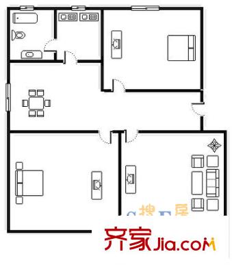 上海 富特四村 戶型圖