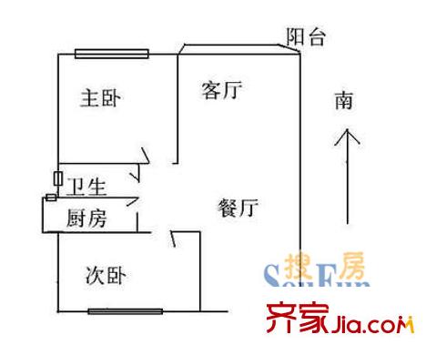 上海 松风花园 户型图