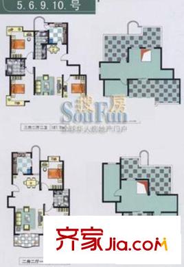 菱翔苑戶(hù)型圖5，6，9，10號(hào)戶(hù) 