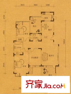 龍源星城 5室 戶型圖