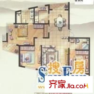 龍源星城 4室 戶型圖