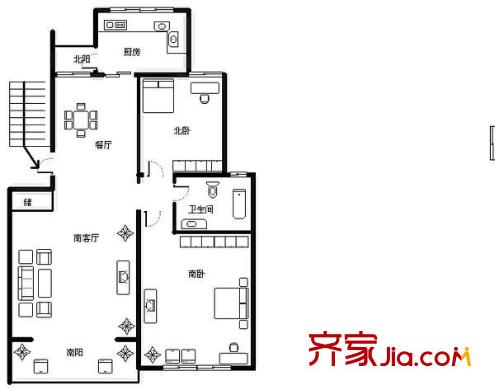 齊一小區(qū) 0室 戶型圖