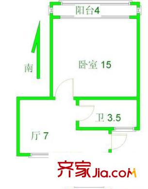 大華錦繡華城第1街區(qū)戶型圖上海 艾南花苑 戶型圖 1室1廳1衛(wèi)1廚