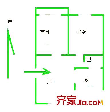 川沙桃園新村2室1廳1衛(wèi)1廚
