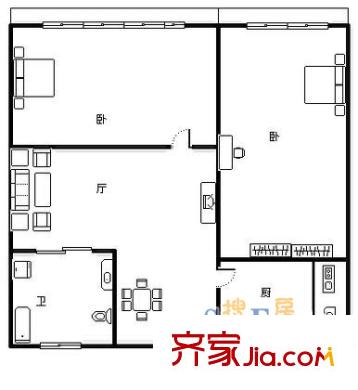 上海 羅繡公寓 戶(hù)型圖