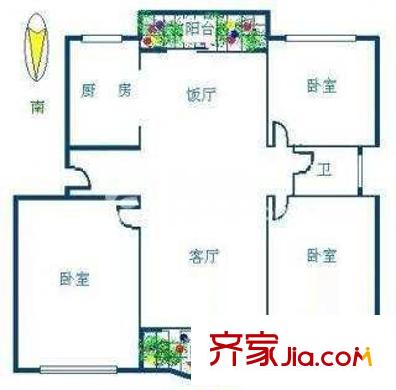 上海 虹康景博苑 户型图