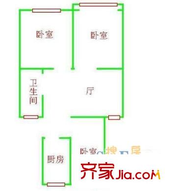 上海 香山新村西南街坊 戶型圖