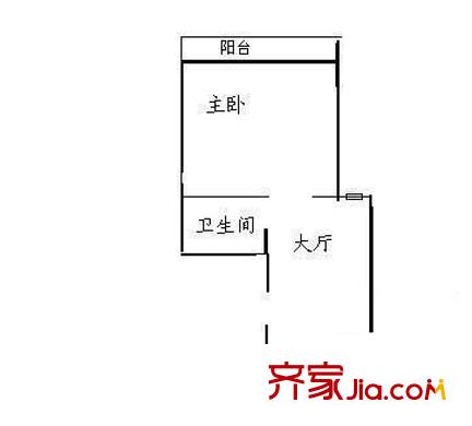 桂林苑户型图户型图 1室1厅1卫1厨