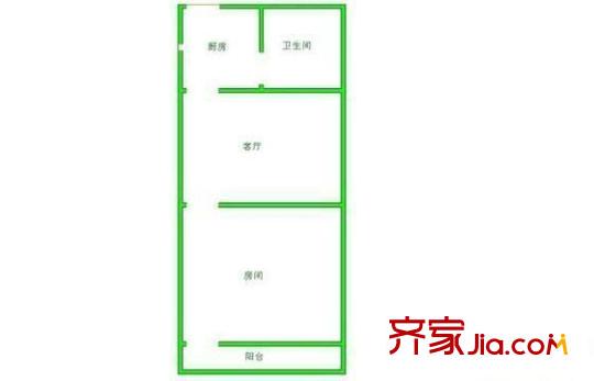 濰坊十村 0室 戶型圖