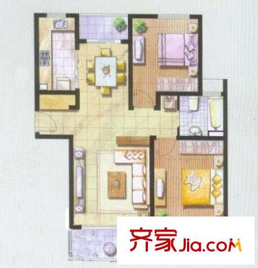 金橋新城二期金馨苑戶型圖上海 金橋新城二期金馨苑 戶型圖 2室2廳1衛(wèi)1廚