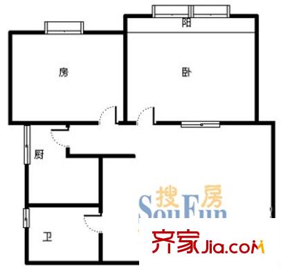 上海 南浦公寓 户型图