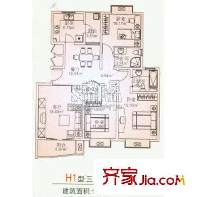 上海 萬邦都市花園五期 戶型圖