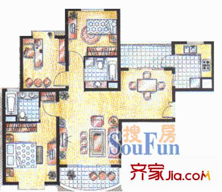 上海 圣约翰名邸2室 型图