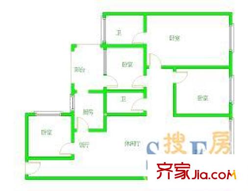 上海 愛法花園一期 戶型圖
