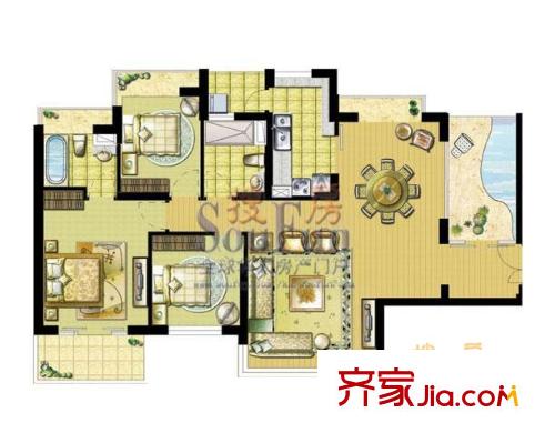 上海 愛法花園一期 戶型圖