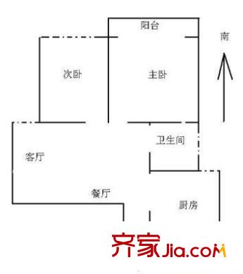 新世紀(jì)花苑二期 3室 戶型圖