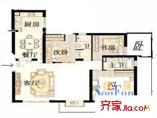 阳光世家3室2厅2卫1厨