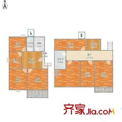 聚龍家園 3室 戶型圖