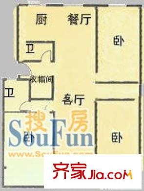 上海 湯臣豪園公寓 戶型圖