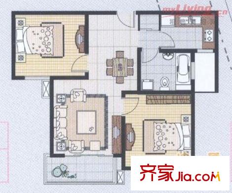 上海 金色航城富鑫苑 戶型圖