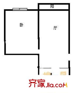 金楊路750弄小區(qū)戶型圖戶型圖 1室2廳1衛(wèi)1廚