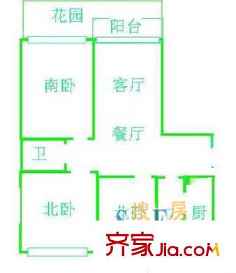 上海 上房金豐苑 戶型圖