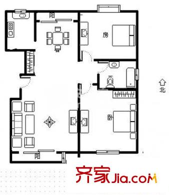上海 羅山怡景苑 戶型圖