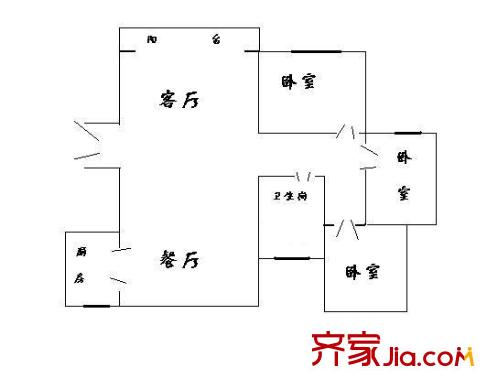 上海 绿洲花园 户型图