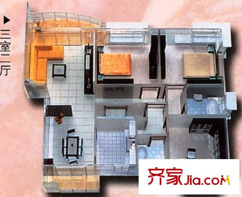 上海 绿洲花园 户型图