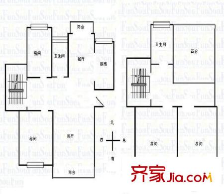 绿洲花园 4室 户型图