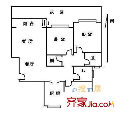 上海 春江花悅園 戶型圖