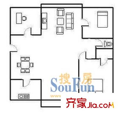 上海 妙城公寓 戶型圖