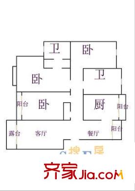 上海 妙城公寓 戶型圖