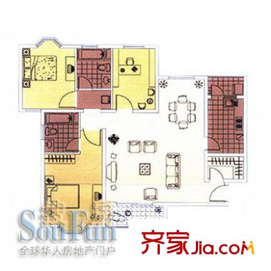 上海 綠茵苑 戶型圖