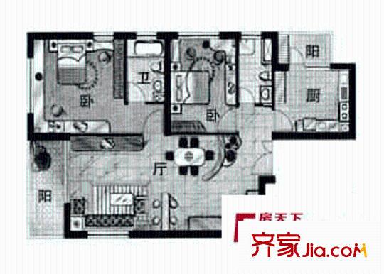 上海 东方剑桥 户型图