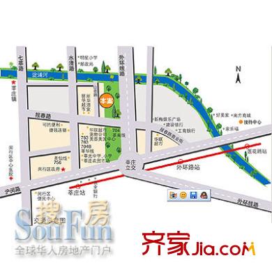 綠茵苑交通圖
