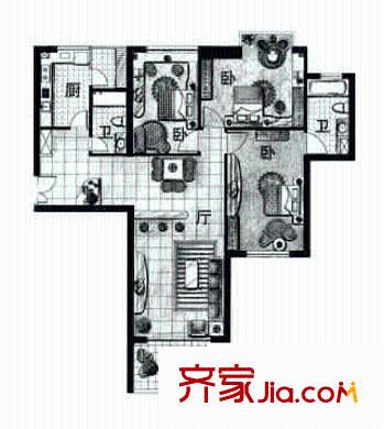 上海 东方剑桥 户型图