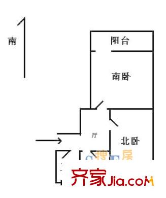 上海 錦麗新苑2室 戶型圖