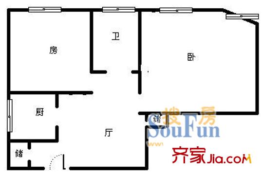 上海 東園一村 戶型圖